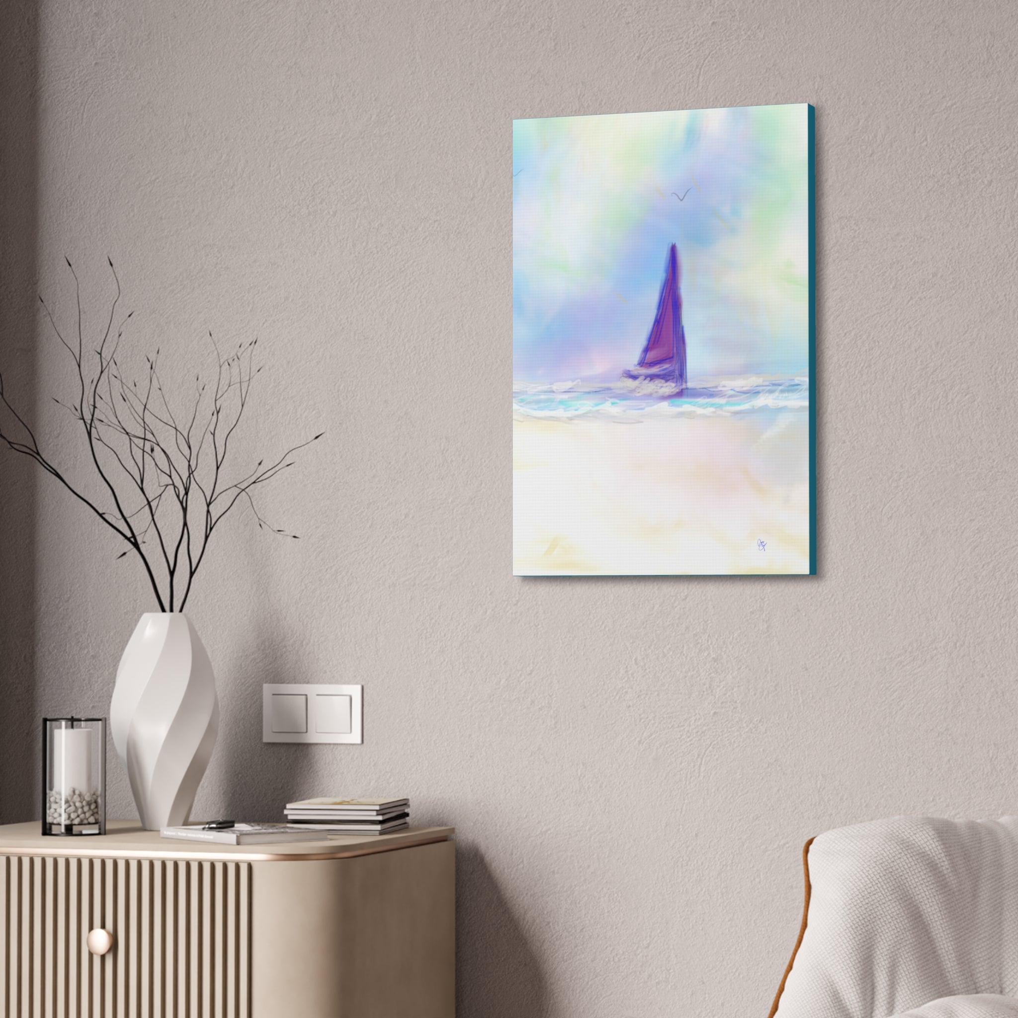 Sailboat Seascape Canvas