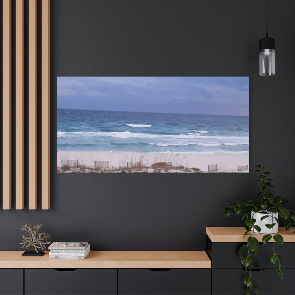 Coastal Waves Matte Canvas Print — Stretched Beach Wall Art