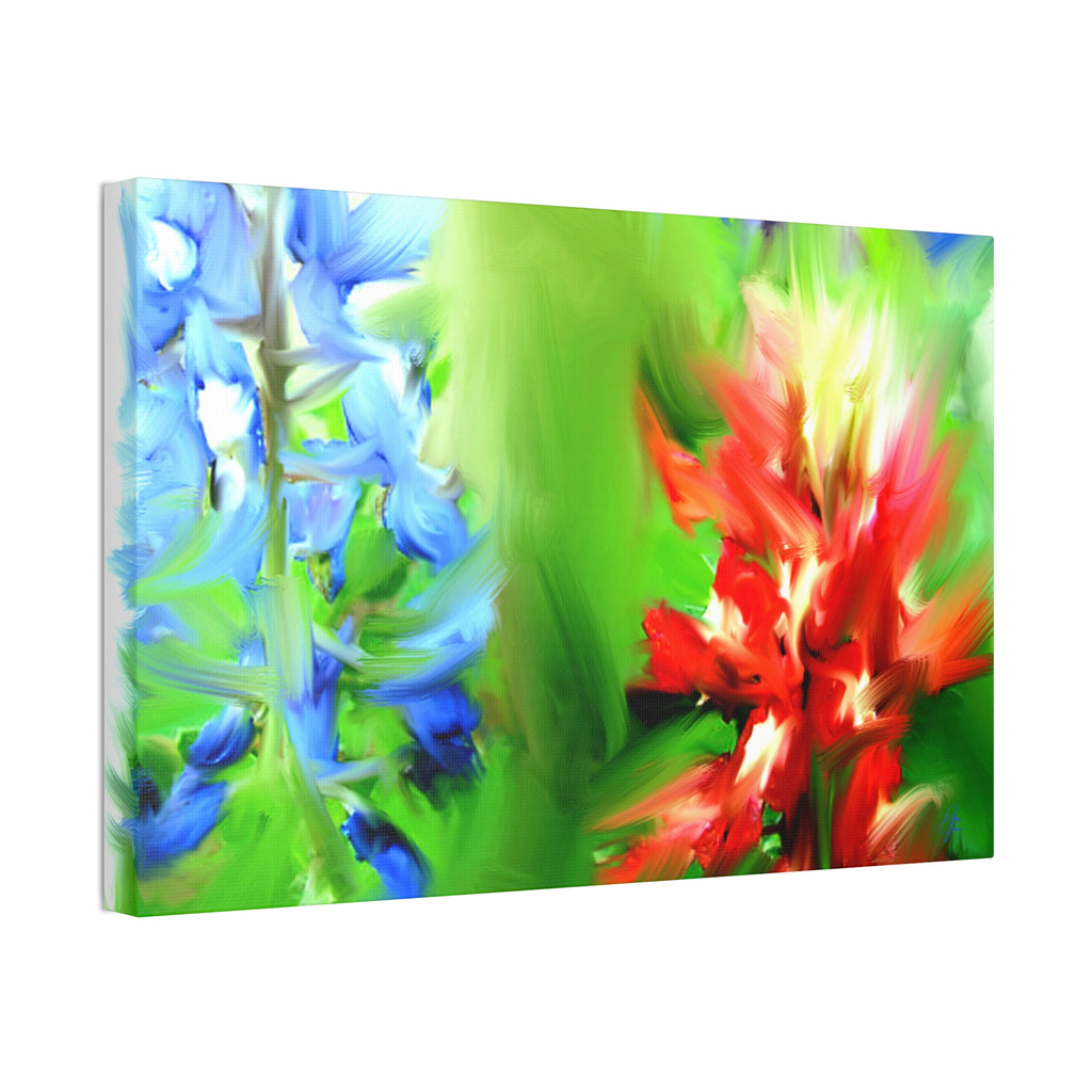 Texas Girl Bluebonnet Canvas
