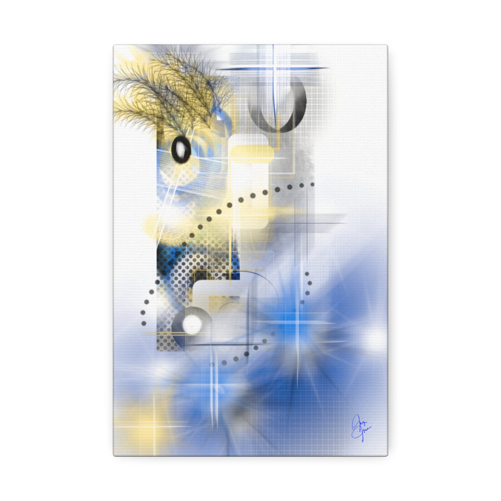 Abstract Parrot Canvas Stretched 1.5"