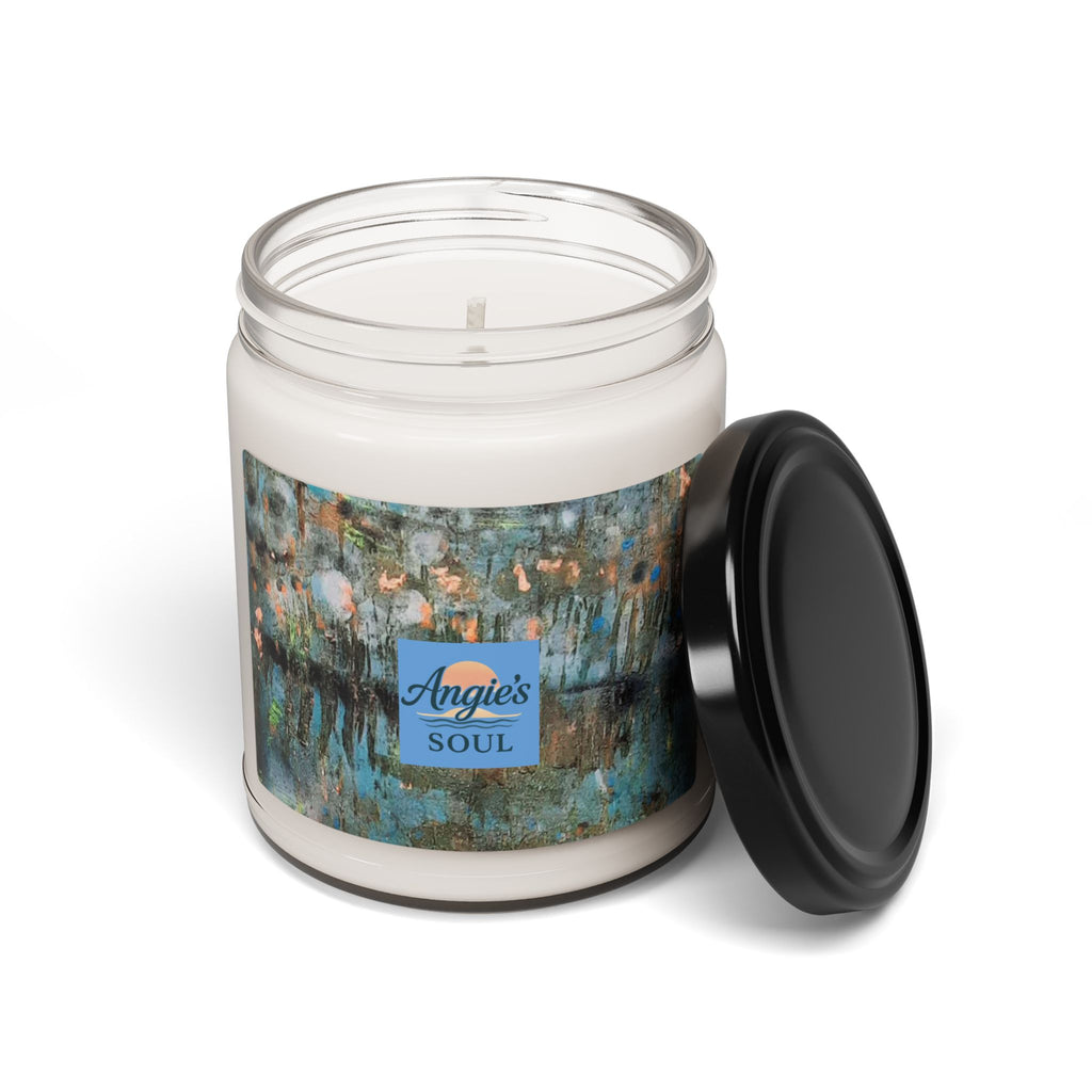 Angie’s Soul Scented Soy Candle — 9oz Aromatherapy Jar (Relaxing Floral & Wood Notes)