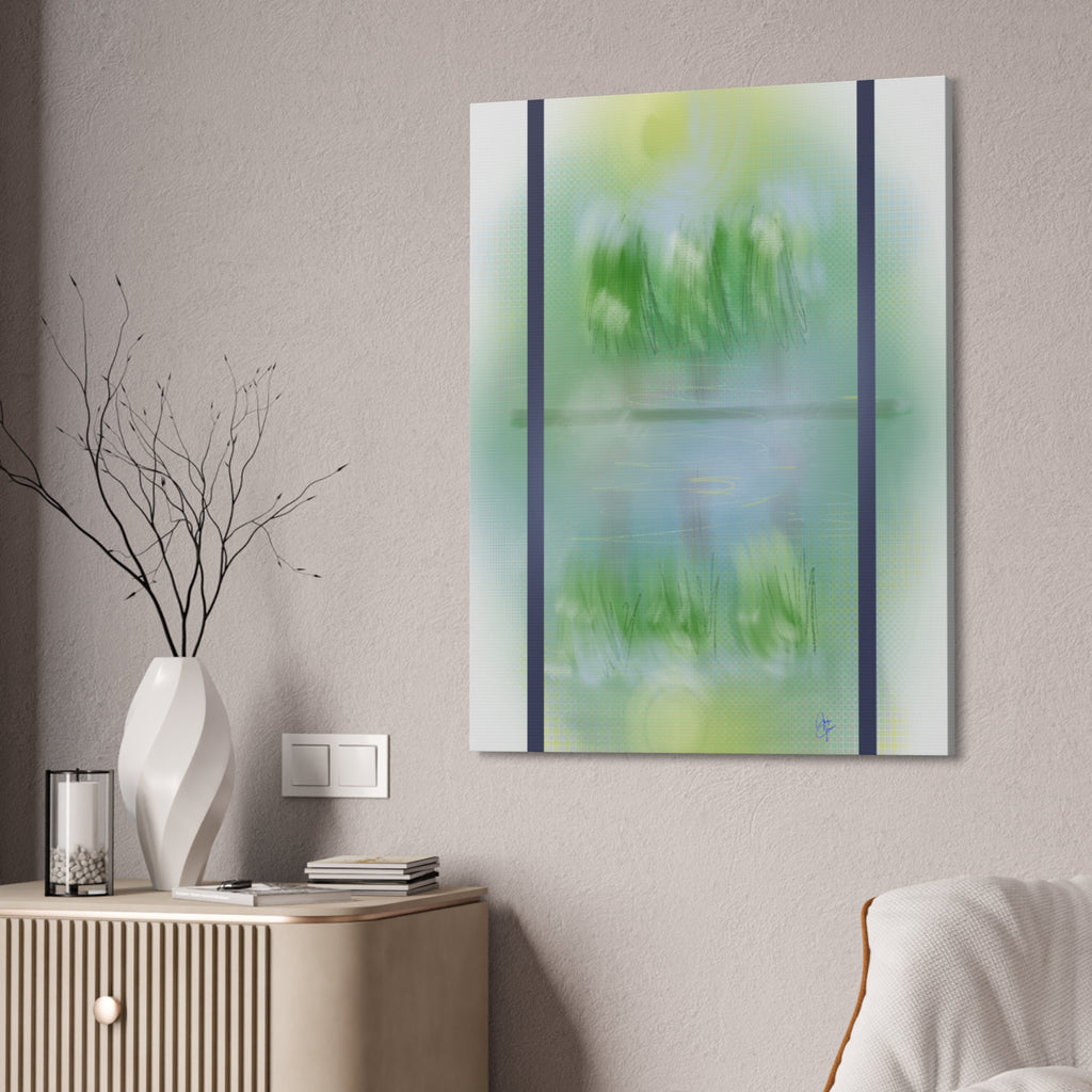 Stretched Canvas Wall Art — 'View Out the Window' Scene