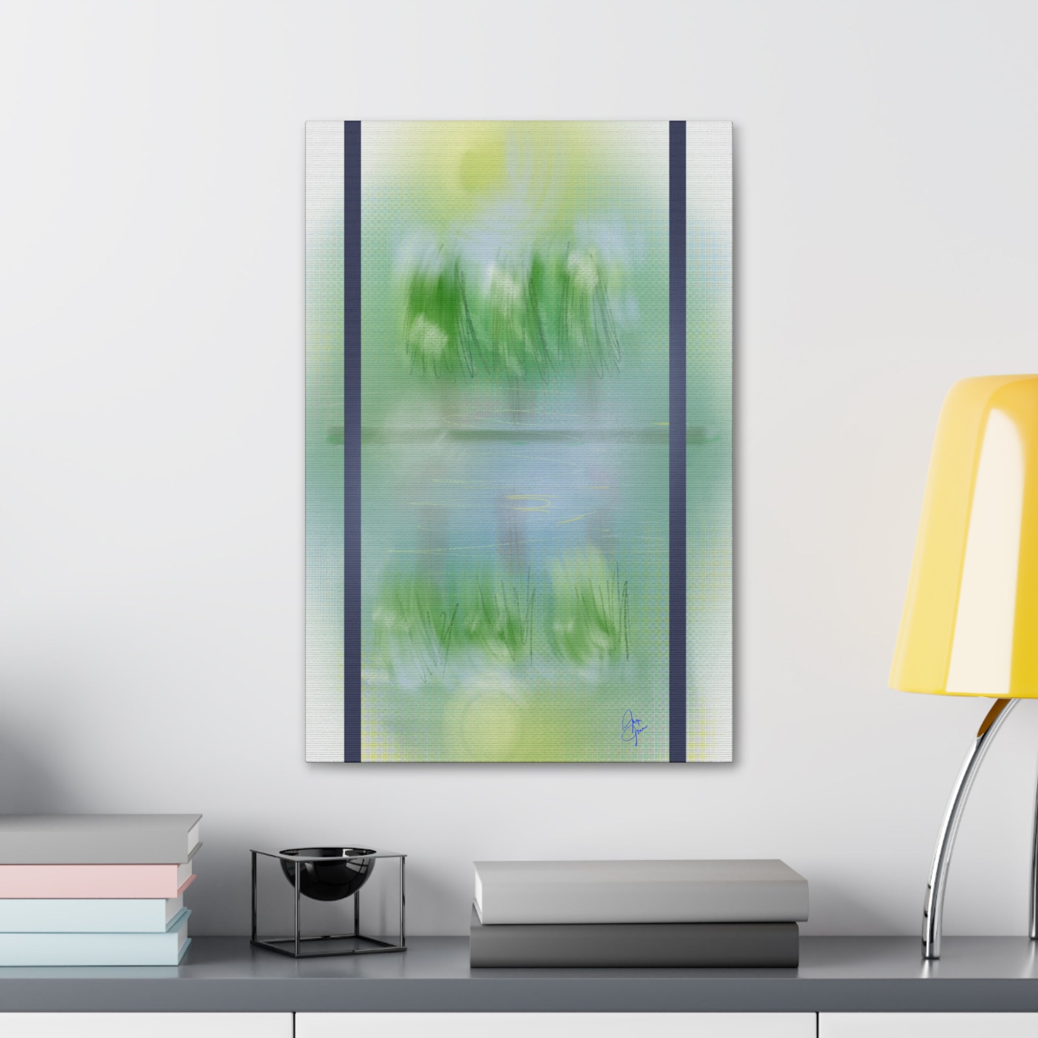 Stretched Canvas Wall Art — 'View Out the Window' Scene
