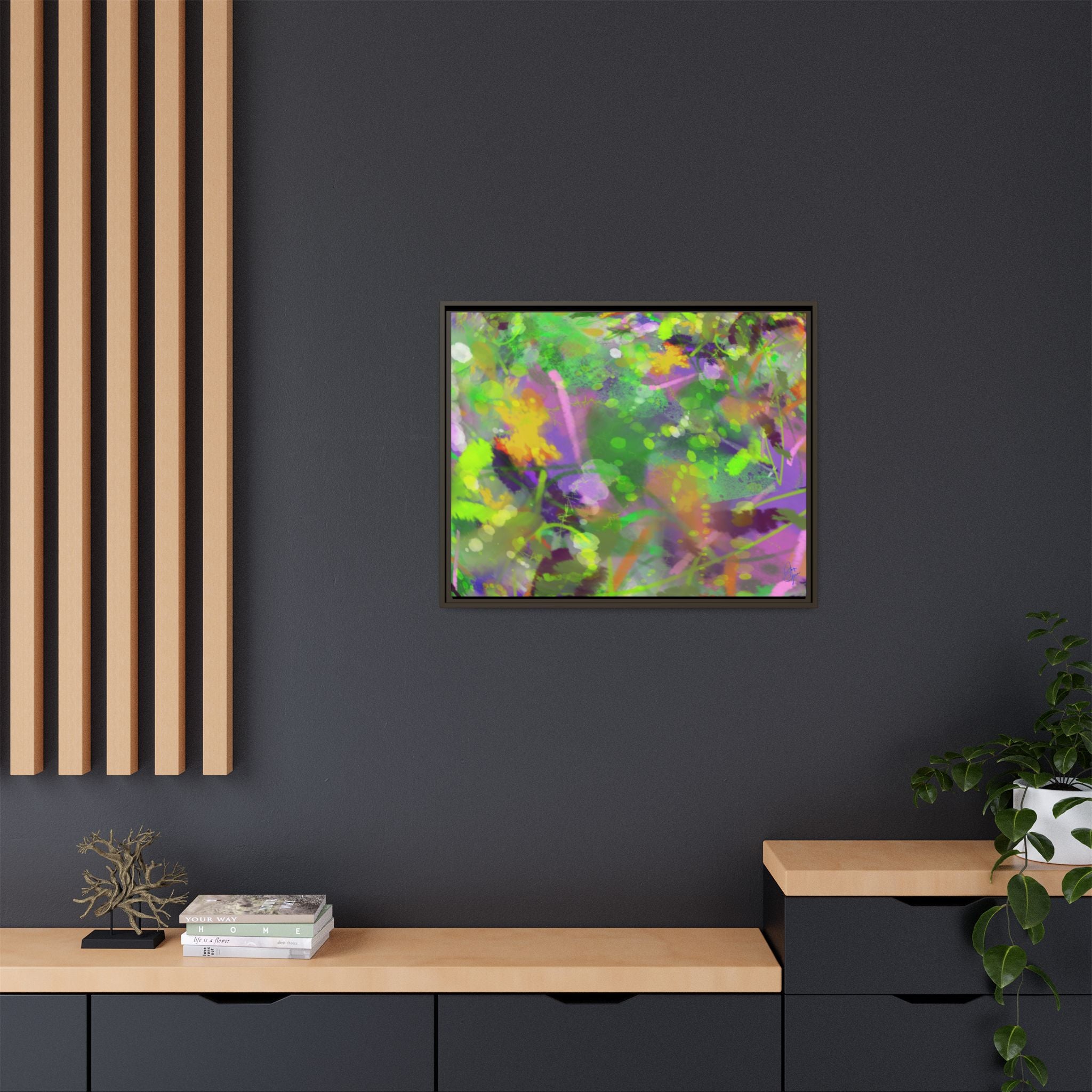 Matte Canvas, Framed (Multi-color)