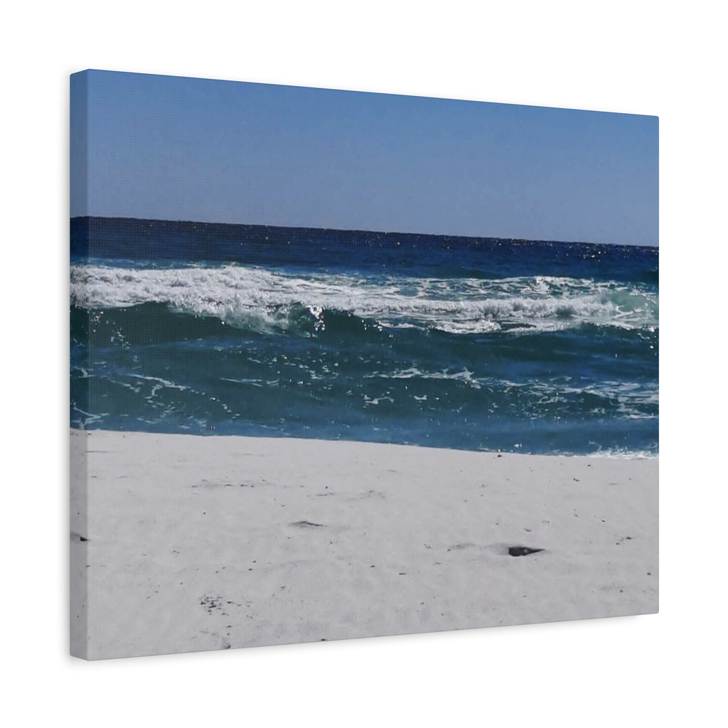 Ocean Waves Beach Canvas Print — Matte Stretched Wall Art