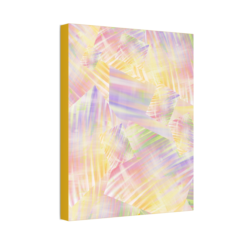Pastel Abstract Canvas Art - Soft Prism Stretched Canvas 1.5"
