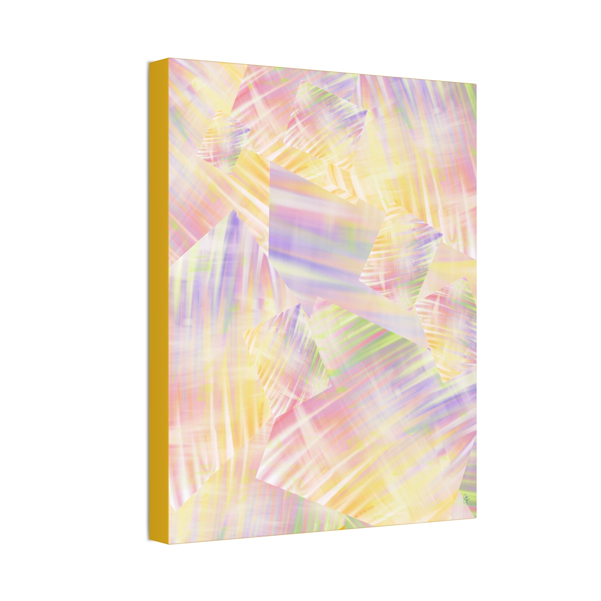 Pastel Abstract Canvas Art - Soft Prism Stretched Canvas 1.5"