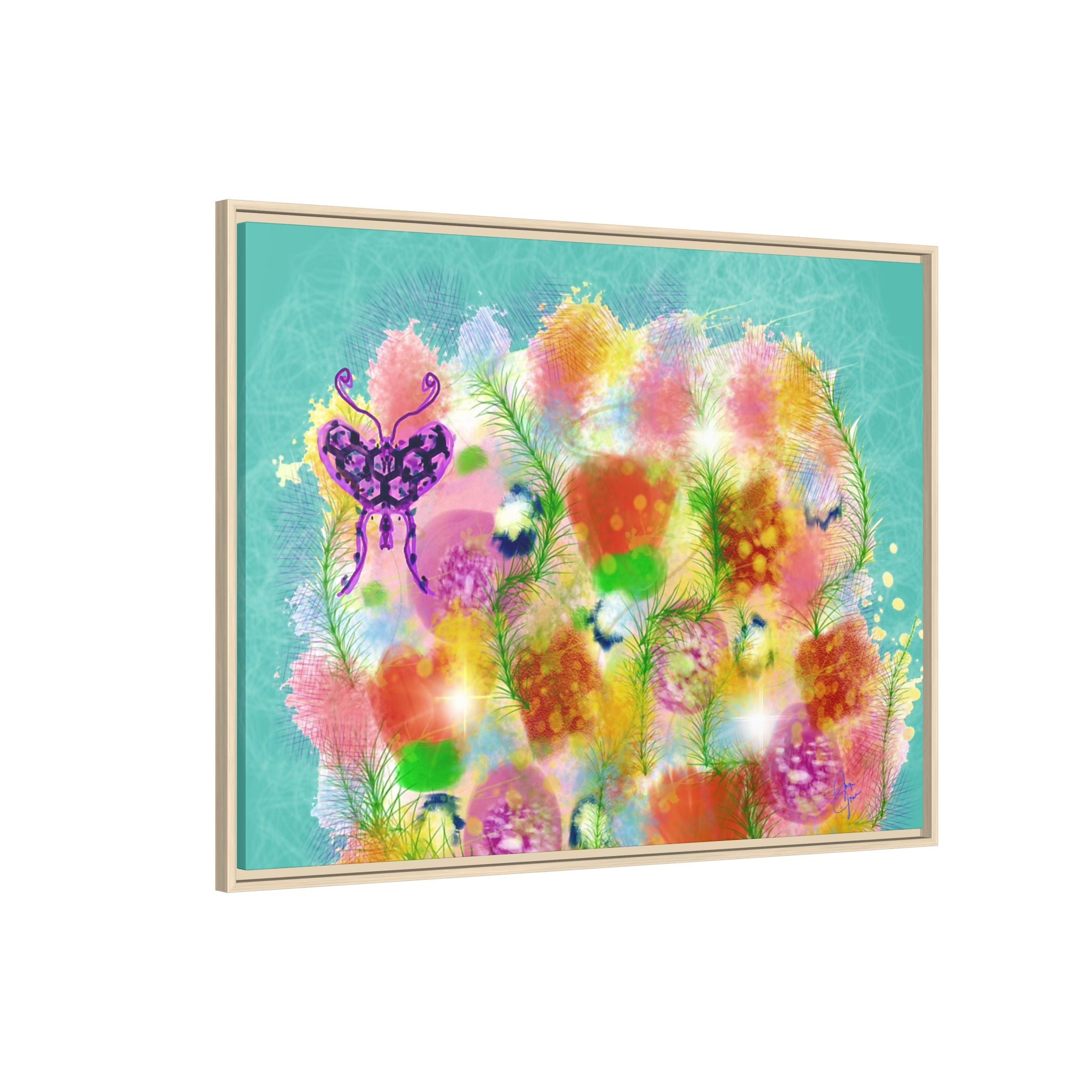 Matte Canvas, Framed (Multi-color)