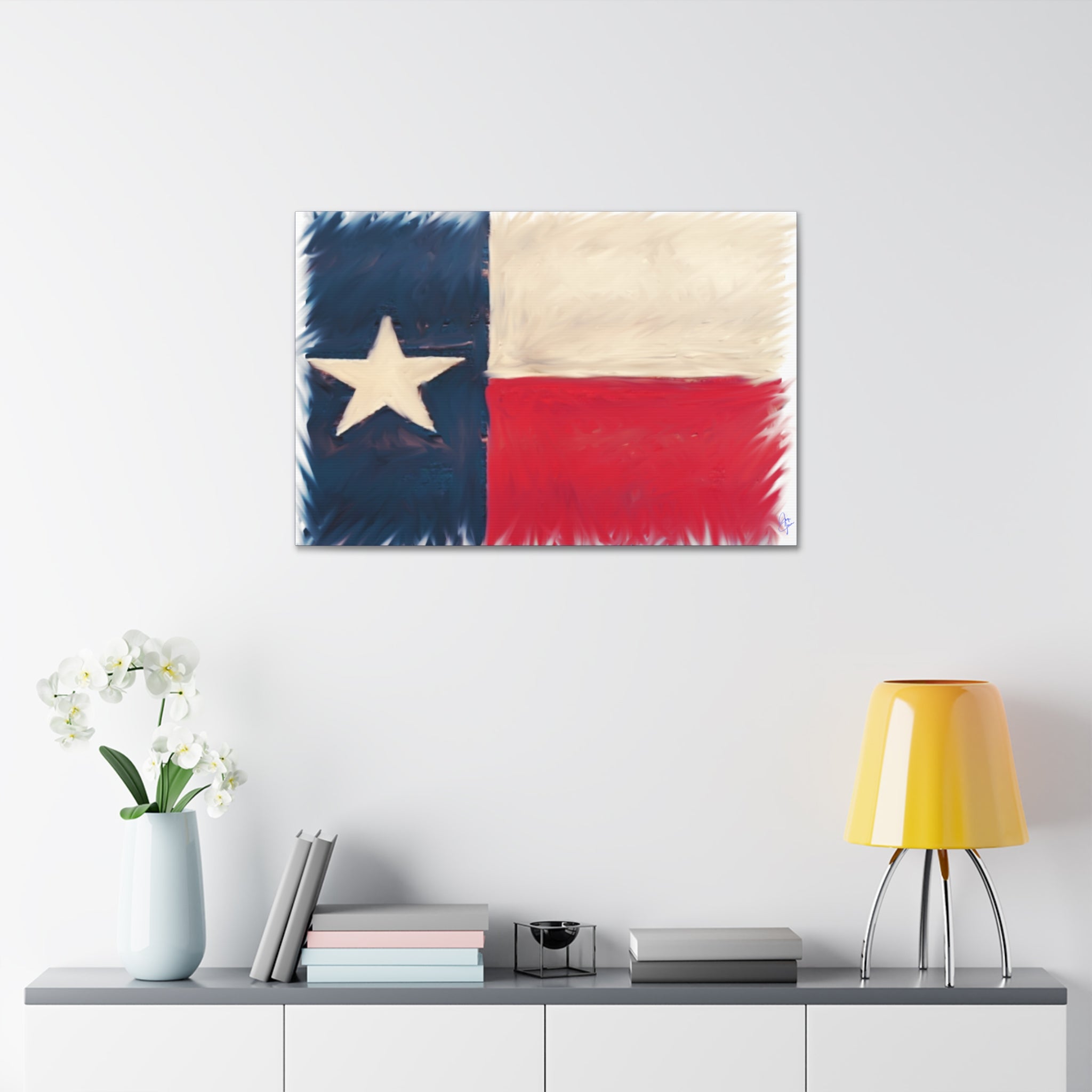 Texas Pride Canvas Stretched 1.5" - Patriotic Home Wall Art