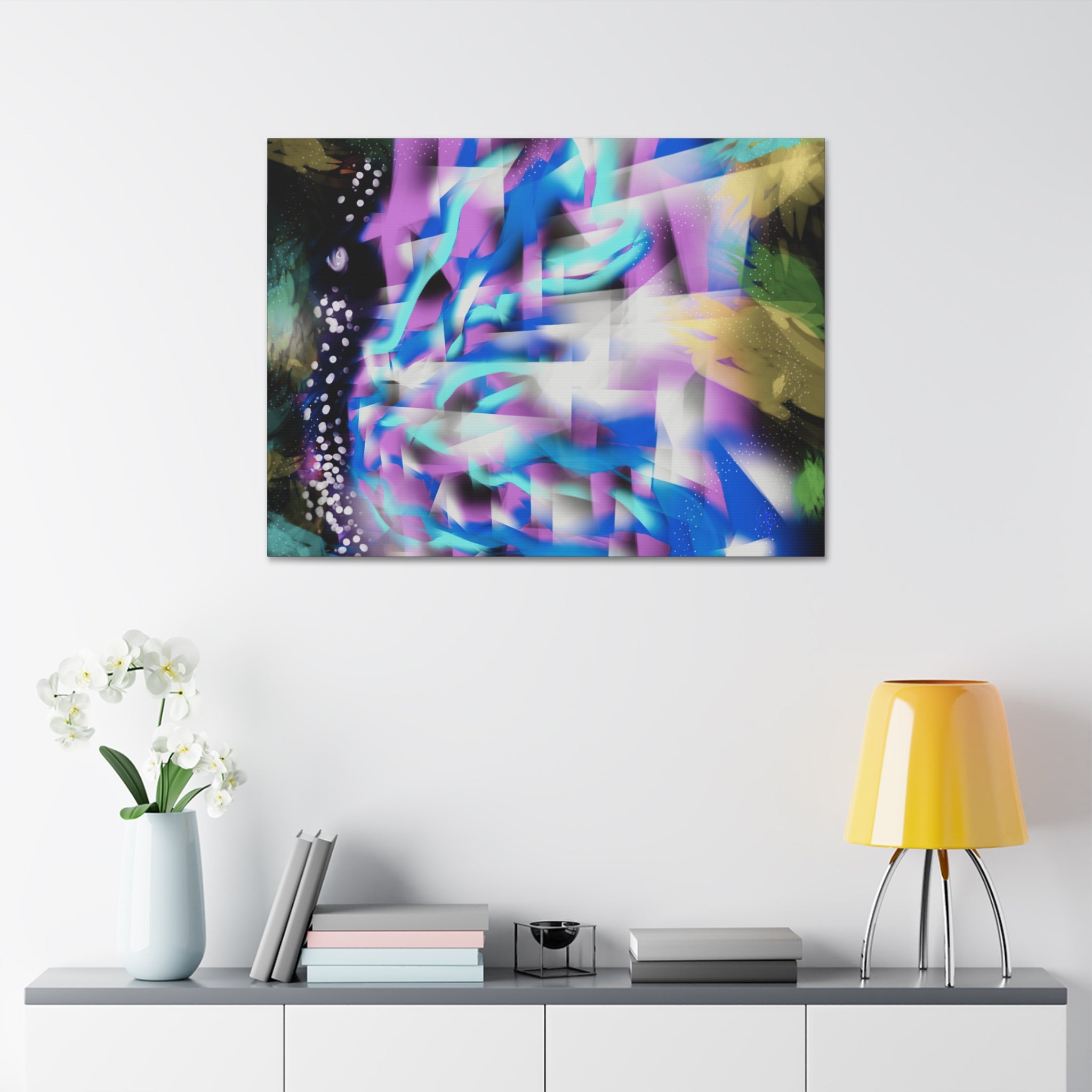 Geometric Butterfly Canvas Stretched 1.5"
