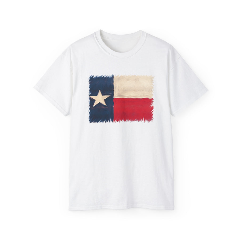 Texas Flag Graphic Tee – Distressed Lone Star Cotton T‑Shirt