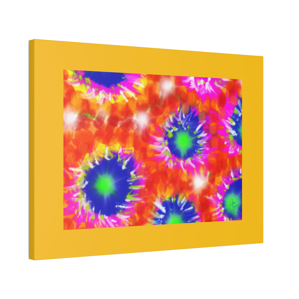Tie-Dye Burst Canvas Print — Vibrant Abstract Wall Art