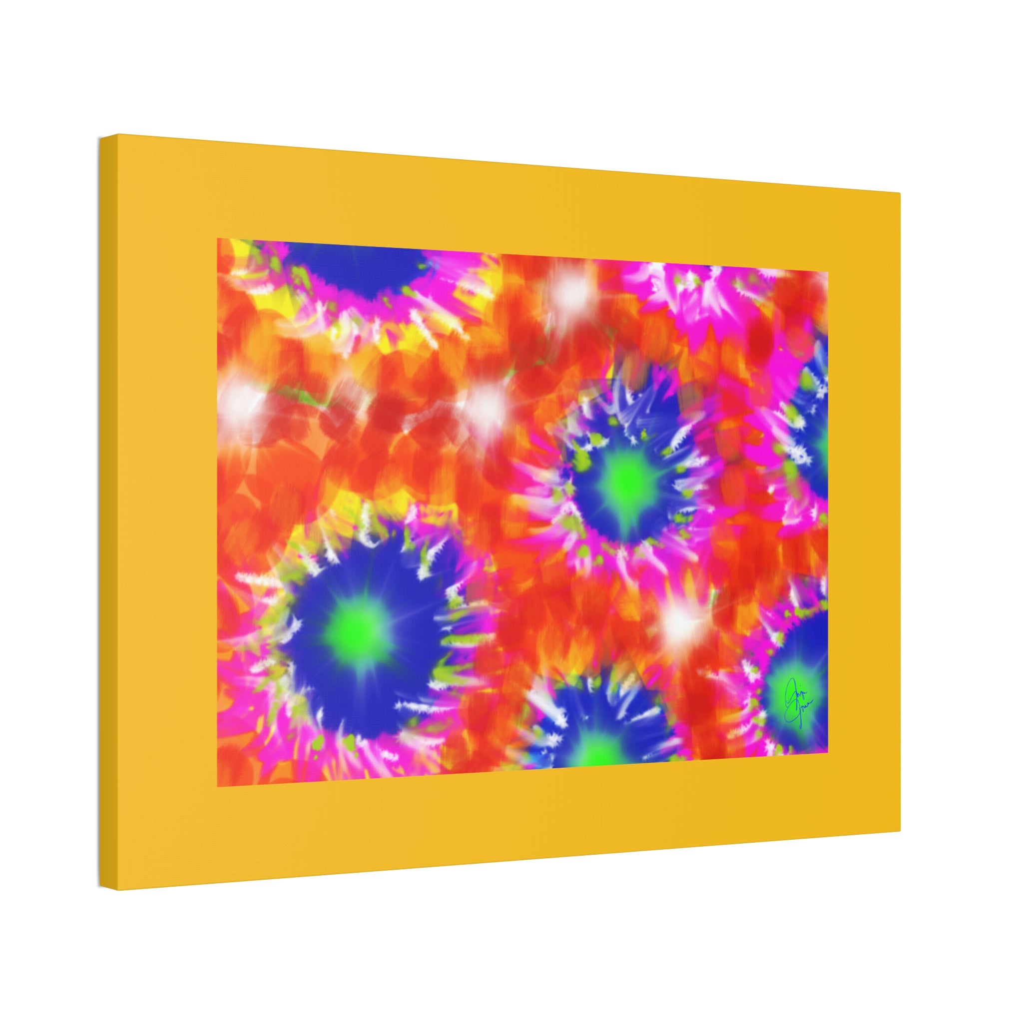 Tie-Dye Burst Canvas Print — Vibrant Abstract Wall Art