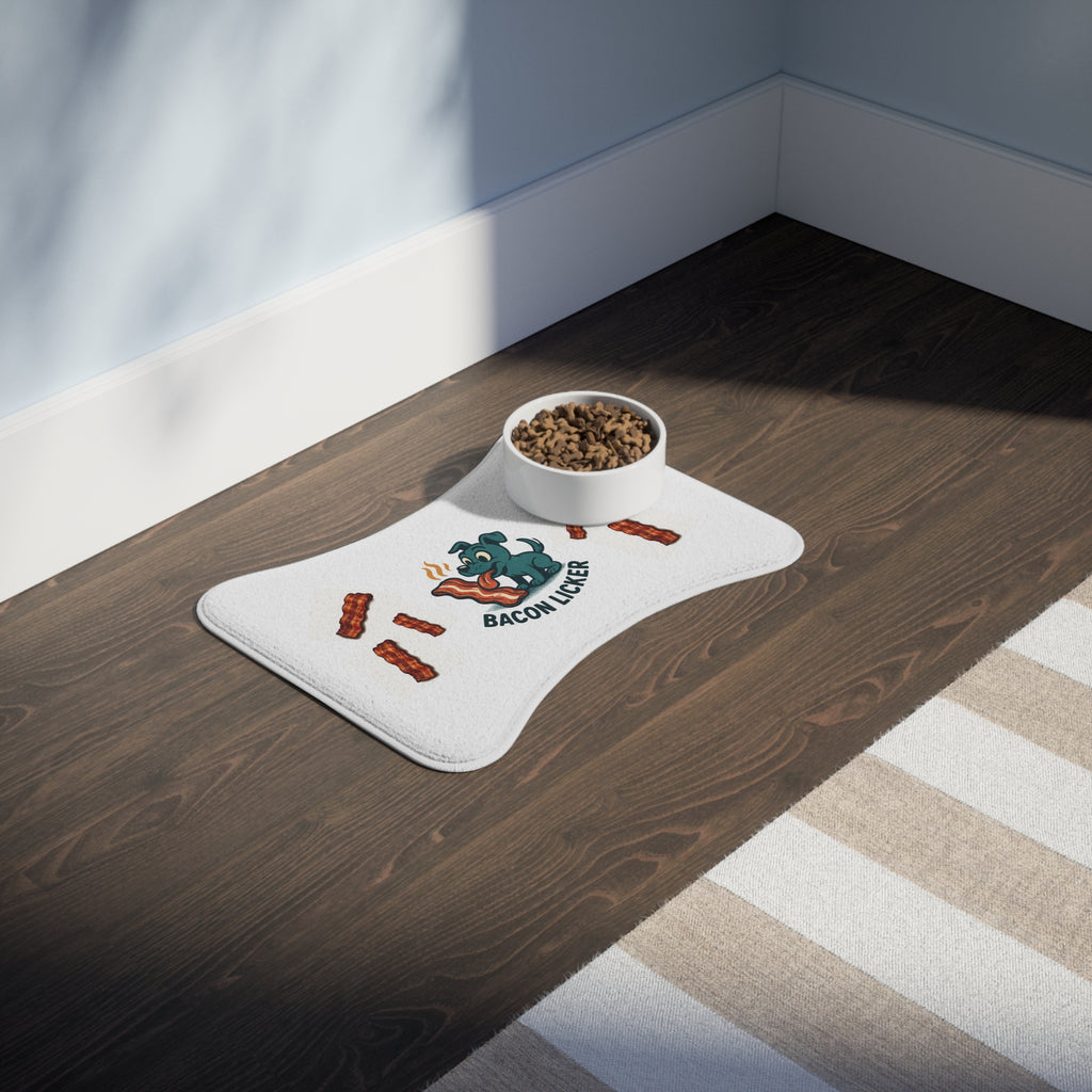 Bacon Licker Pet Feeding Mat - Fun & Playful Dog Dish Mat