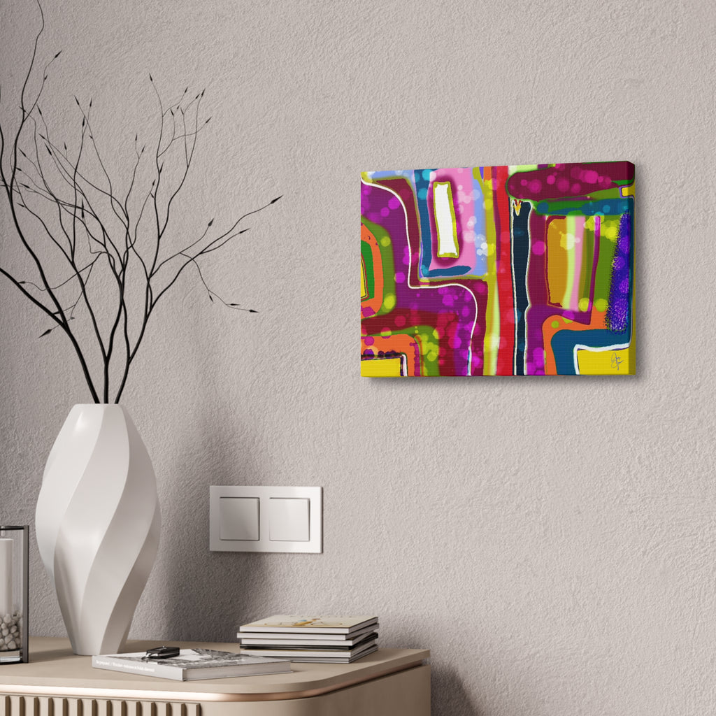 Abstract Colorburst Canvas – Vibrant Pop Art Wall Decor