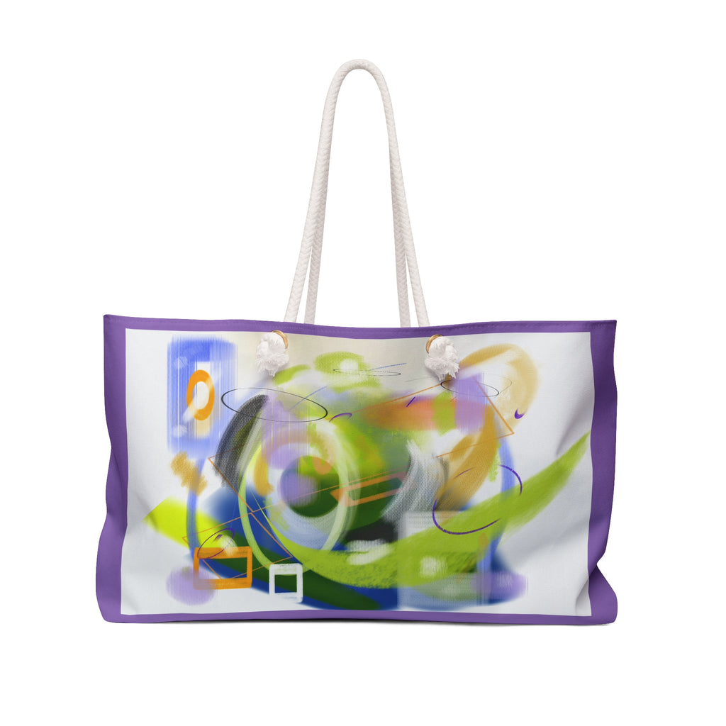 Abstract Color Swirl Weekender Bag