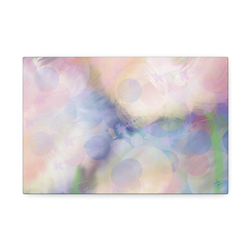 Pastel Abstract Canvas Print — Dreamy Bokeh Wall Art (Stretched 1.5")