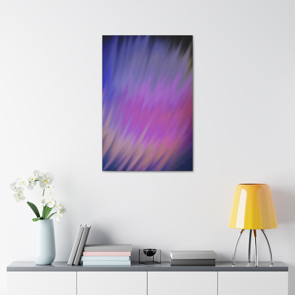 Abstract Purple Gradient Canvas Wall Art — Stretched 1.5"