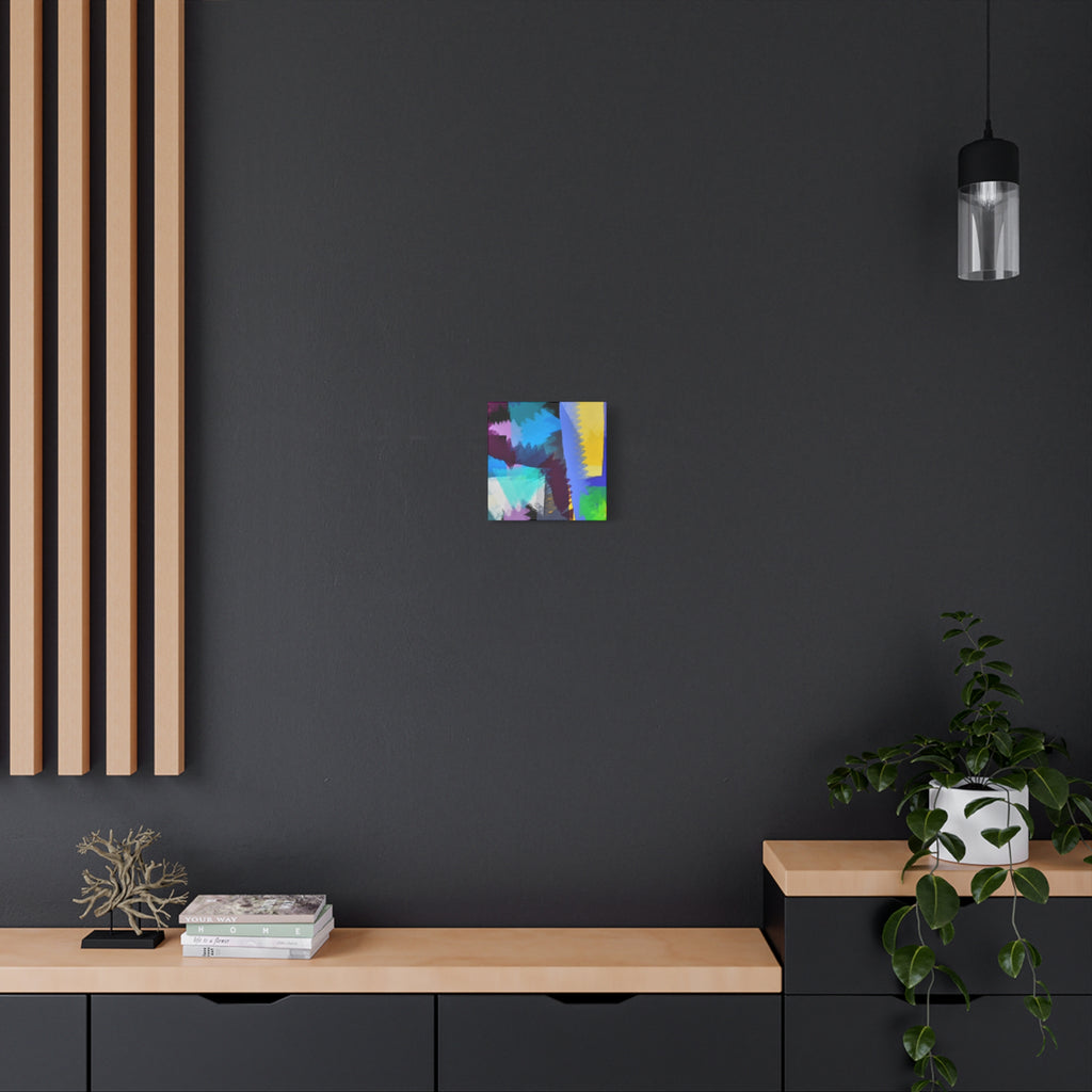 Abstract Color Burst Canvas Print — Vibrant Geometric Wall Art