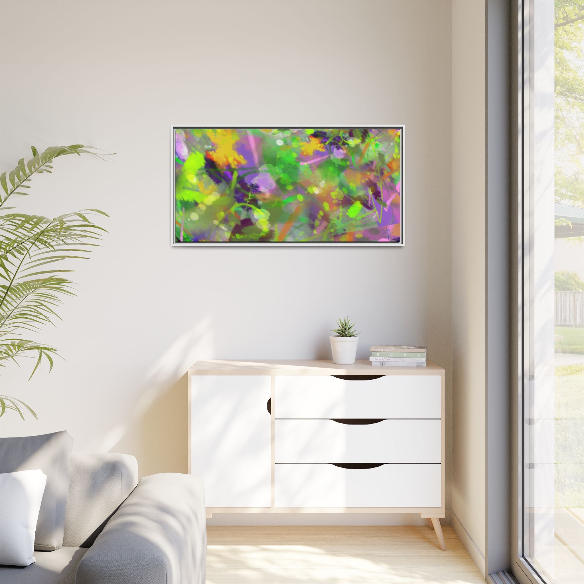 Matte Canvas, Framed (Multi-color)