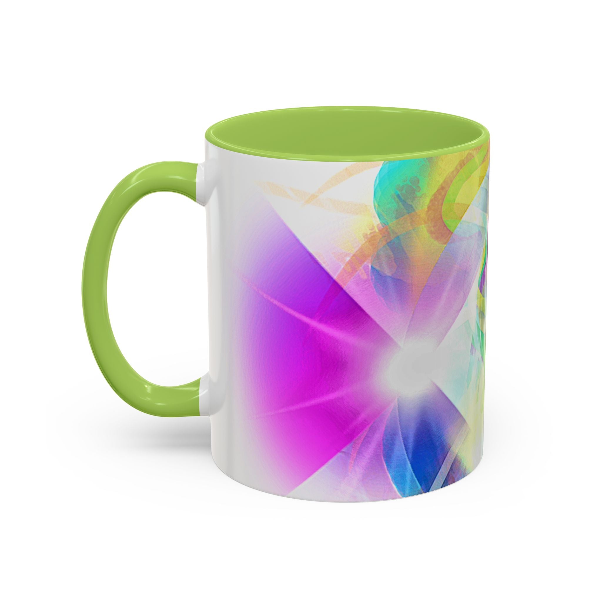 Colorful Heart Coffee Mug – Vibrant Abstract Love Accent Mug (11/15oz)