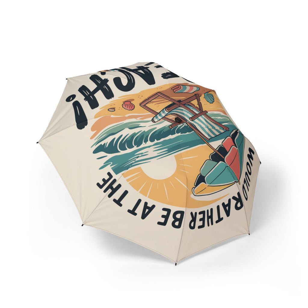 Beach Vibes Semi-Automatic Foldable Umbrella