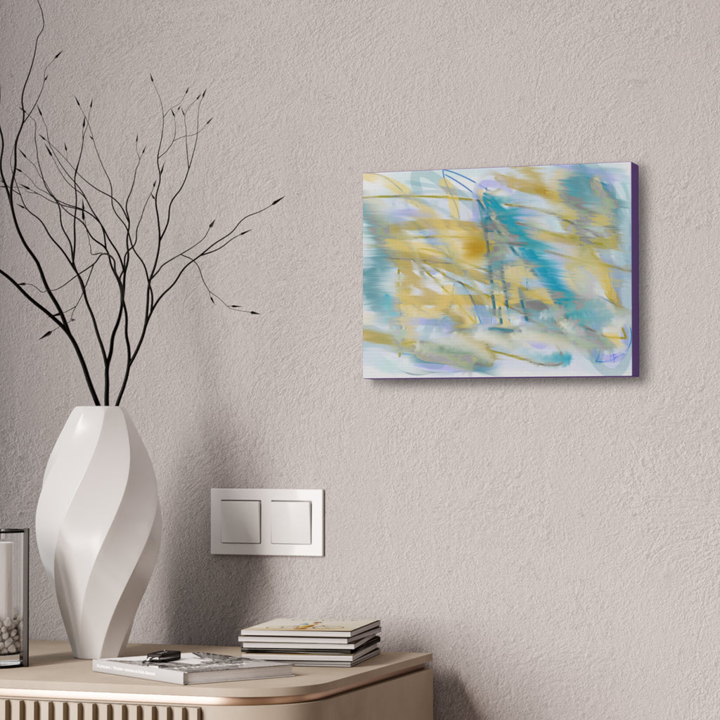 Abstract Coastal Breeze Canvas — Stretched 1.5" Wall Art