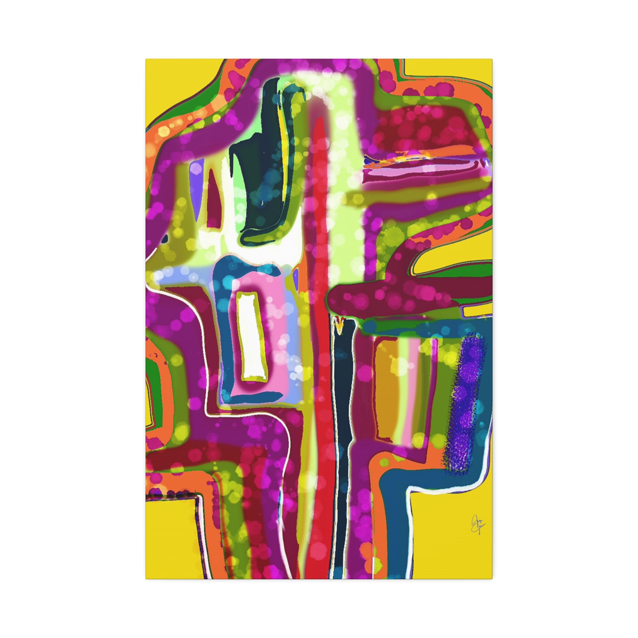 Abstract Colorburst Canvas – Vibrant Pop Art Wall Decor