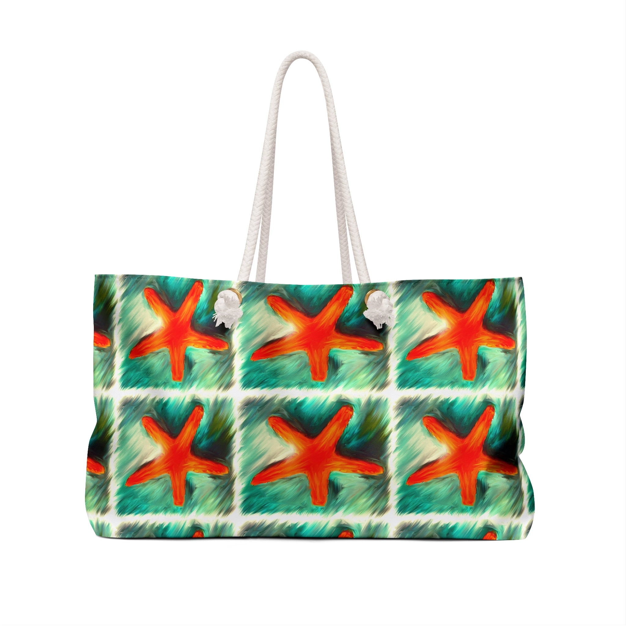 Starfish Beach Weekender Bag – Tropical Nautical Travel Tote
