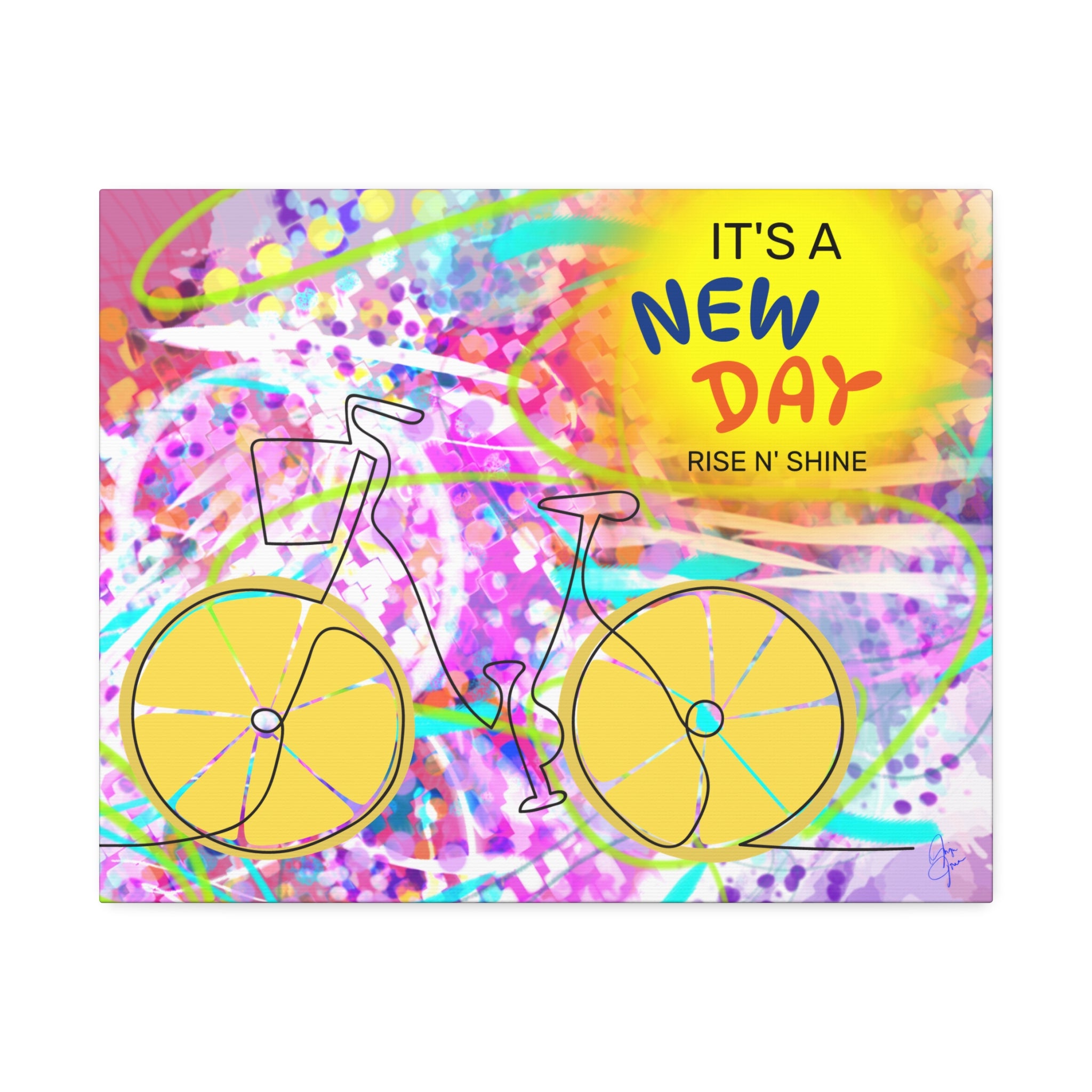 Inspirational Bicycle Canvas Stretched 1.5"
