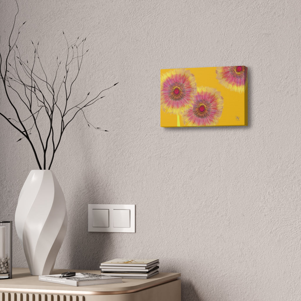 Sunburst Floral Canvas Print – Stretched 1.5'' Wall Art