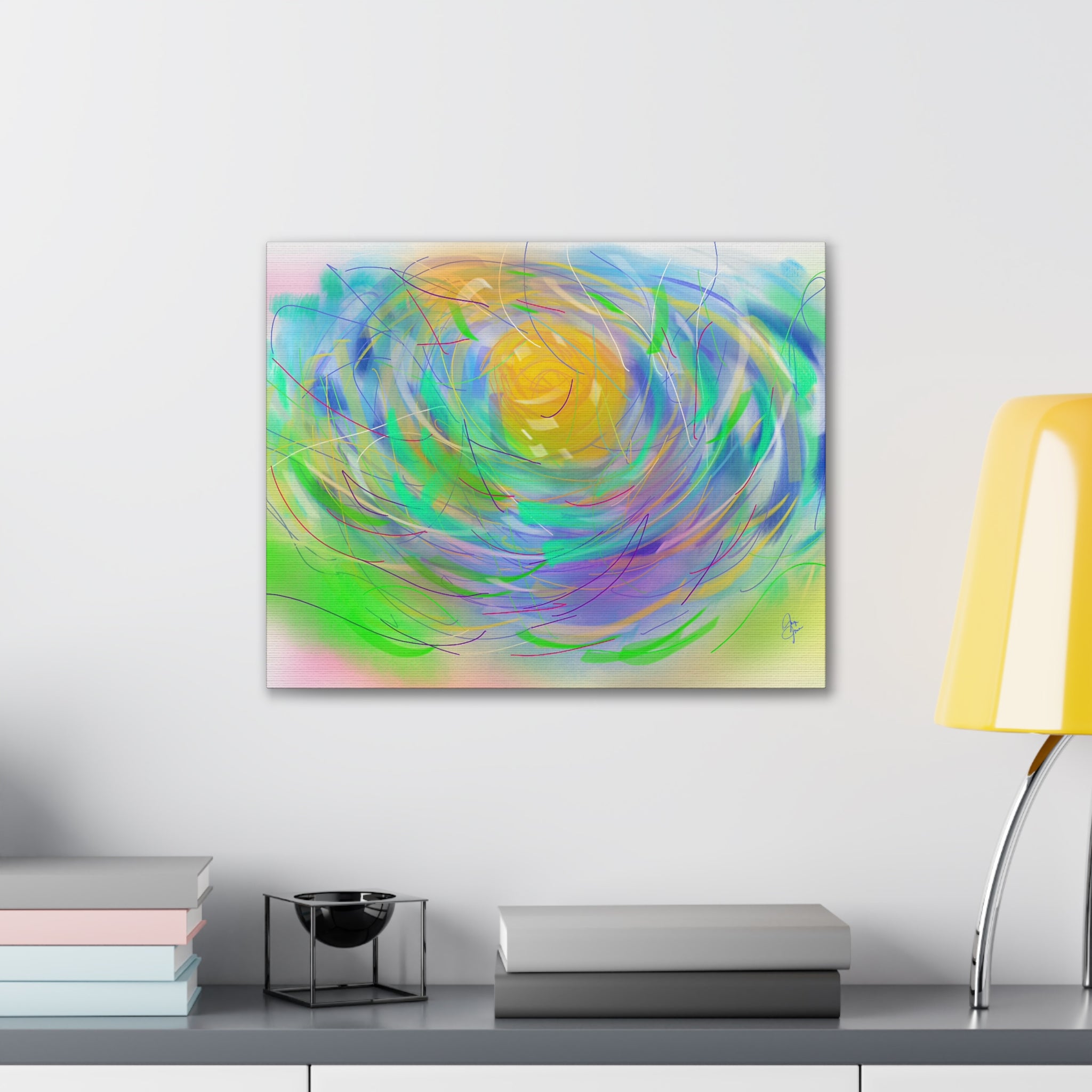 Abstract Floral Canvas