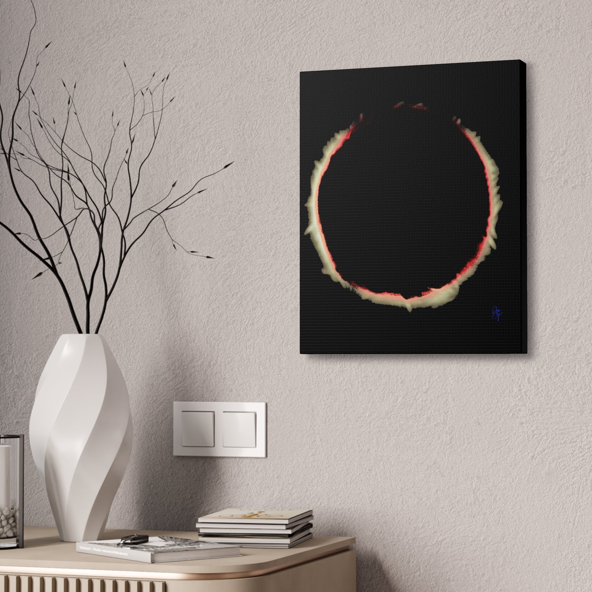 Solar Eclipse Canvas Stretched 1.5" — Wall Art Print
