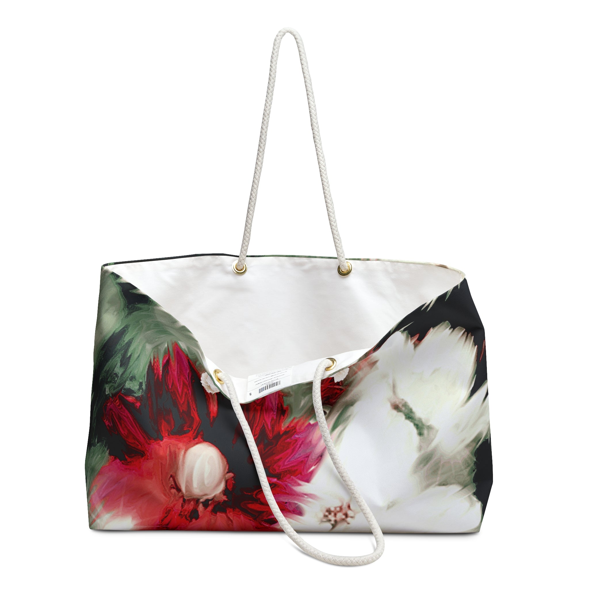 Floral Dream Weekender Bag — Soft Watercolor Garden Tote