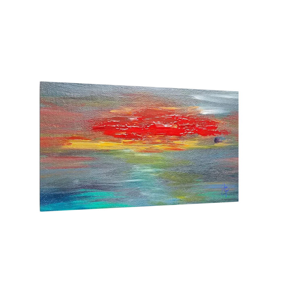 Abstract Sunset Matte Canvas Wall Art