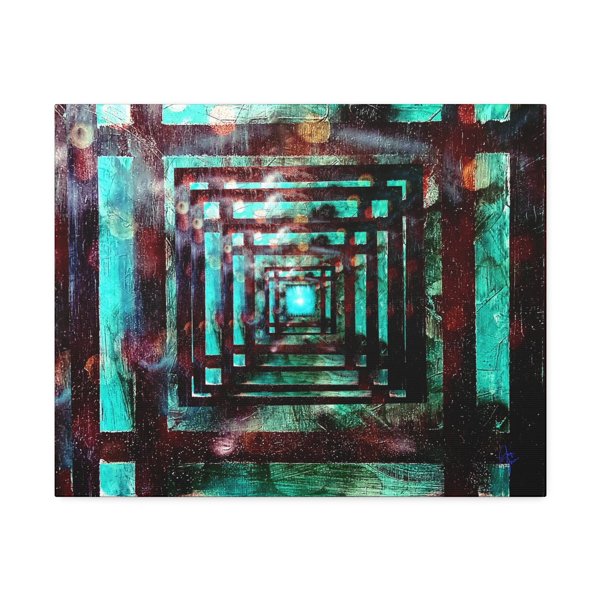 Inspirational Wall Art Canvas — "There's always a light at the end of the tunnel"