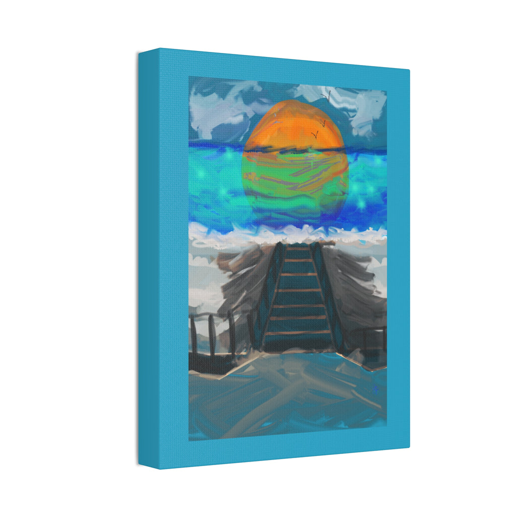 Sunset Beach Canvas Art – Stretched Wall Print