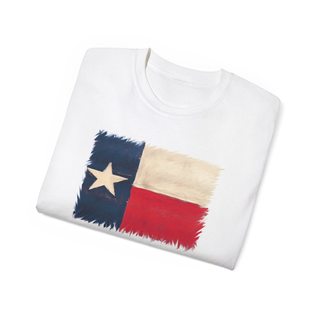 Texas Flag Graphic Tee – Distressed Lone Star Cotton T‑Shirt