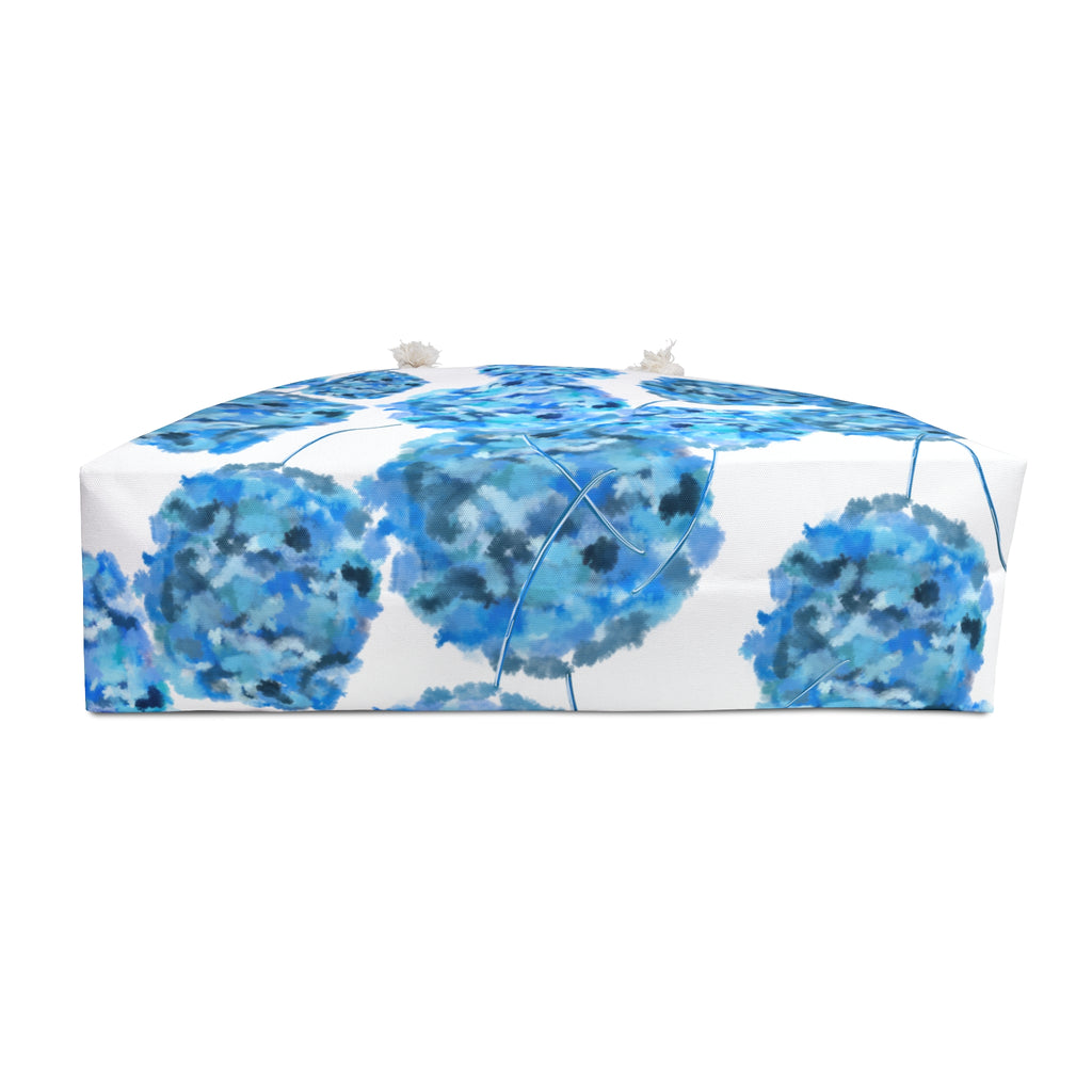 Blue Hydrangea Weekender Bag - Floral Travel Tote