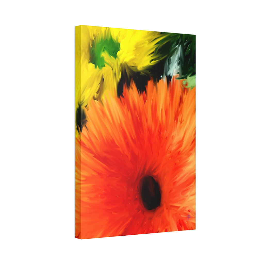 Sunflower Burst Canvas Wall Art - Stretched 1.5"