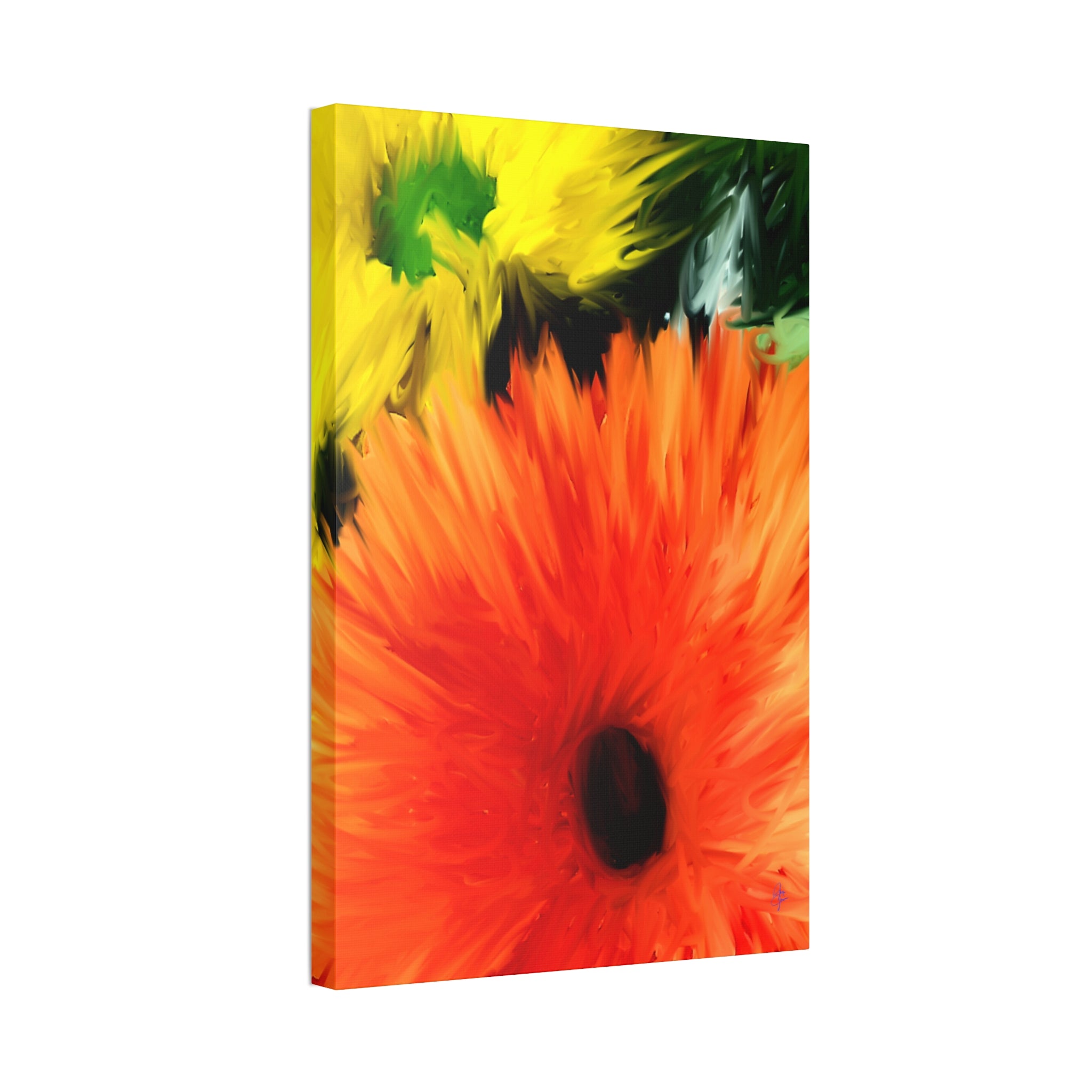 Sunflower Burst Canvas Wall Art - Stretched 1.5"