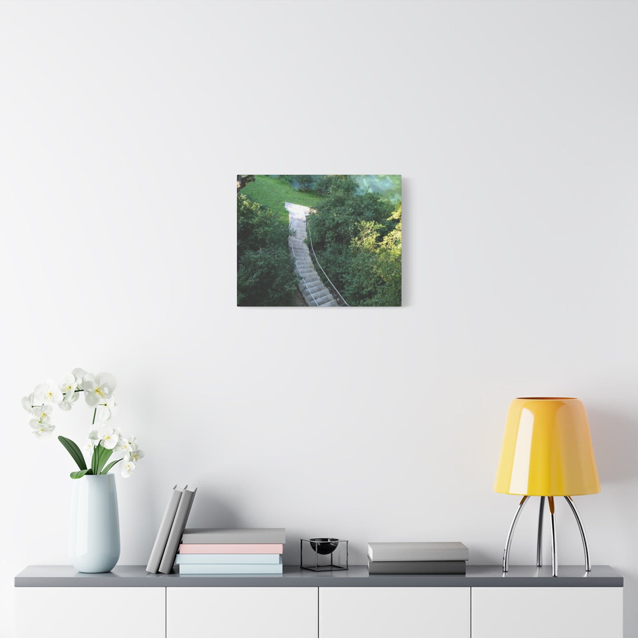 Canvas Wall Art - Forest Stairway Matte Stretched Canvas (1.25")