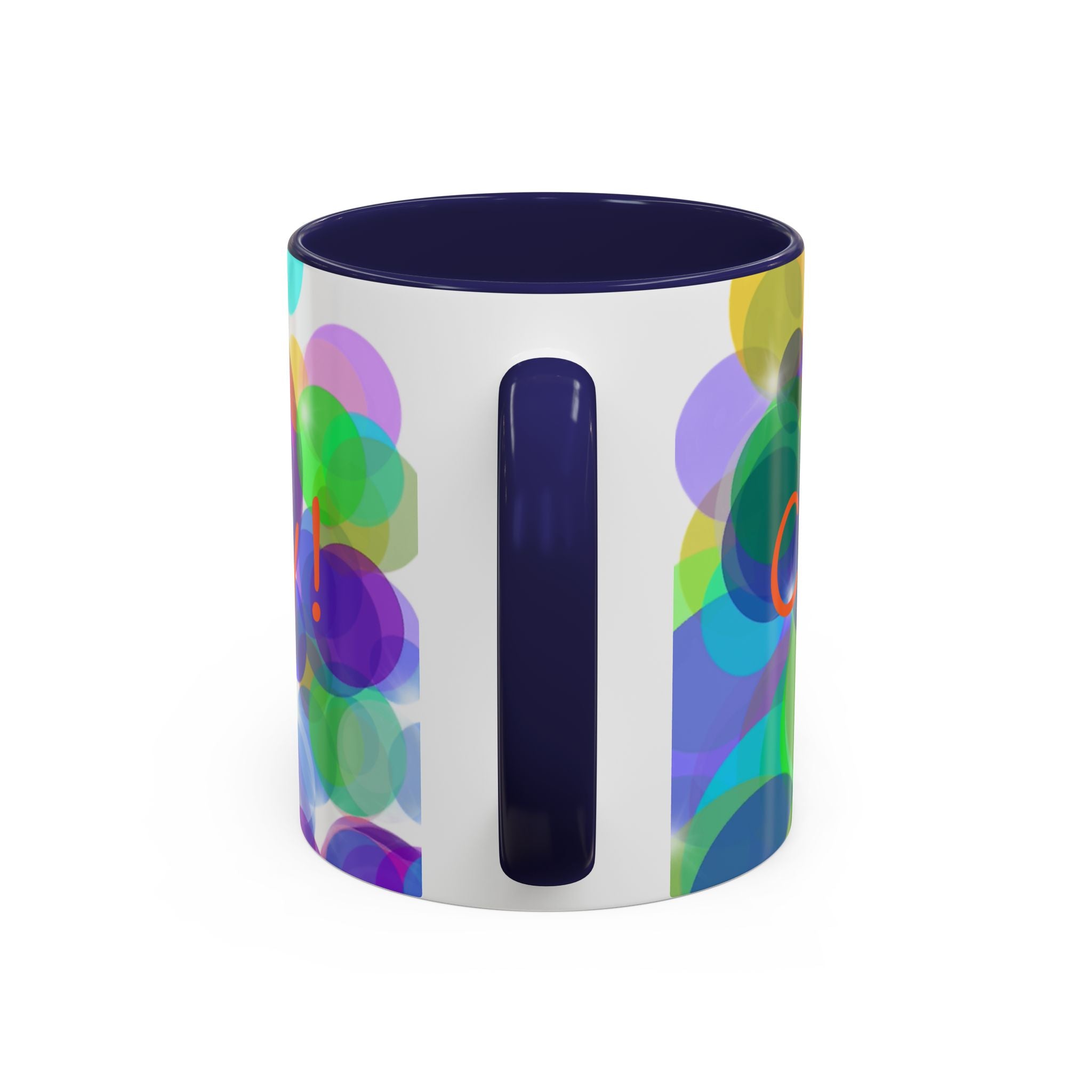 Colorful Bokeh "Choose Joy!" Accent Coffee Mug (11/15oz)