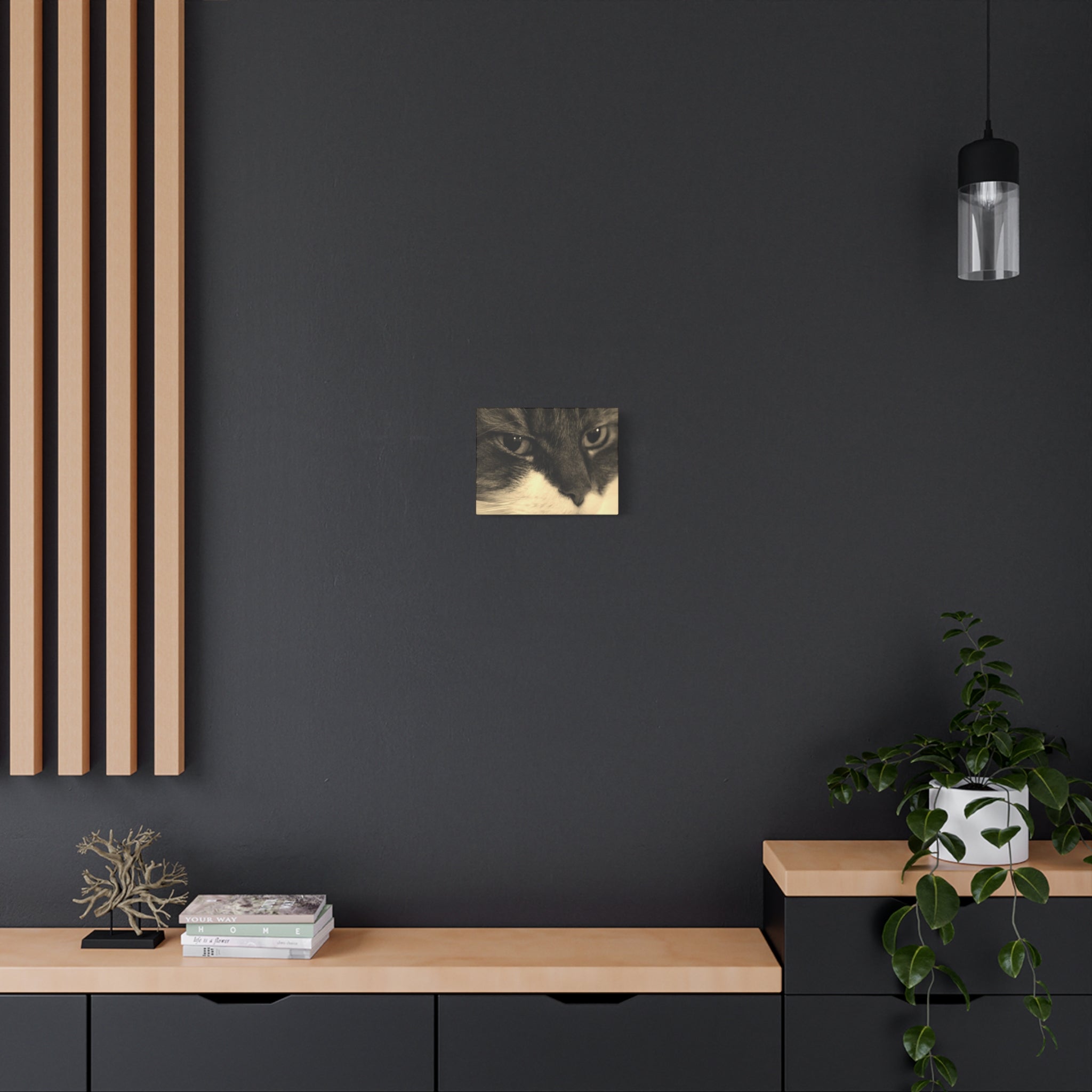 Cat Portrait Matte Canvas Wall Art