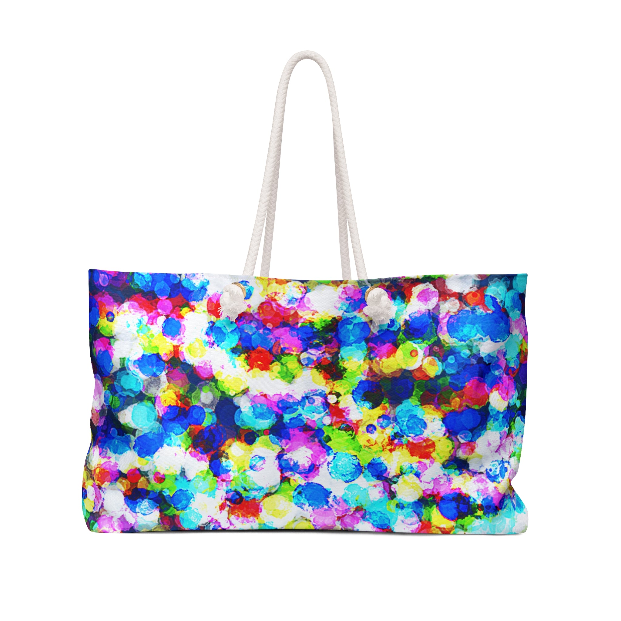 Color Burst Weekender Bag — Bright Abstract Travel Tote