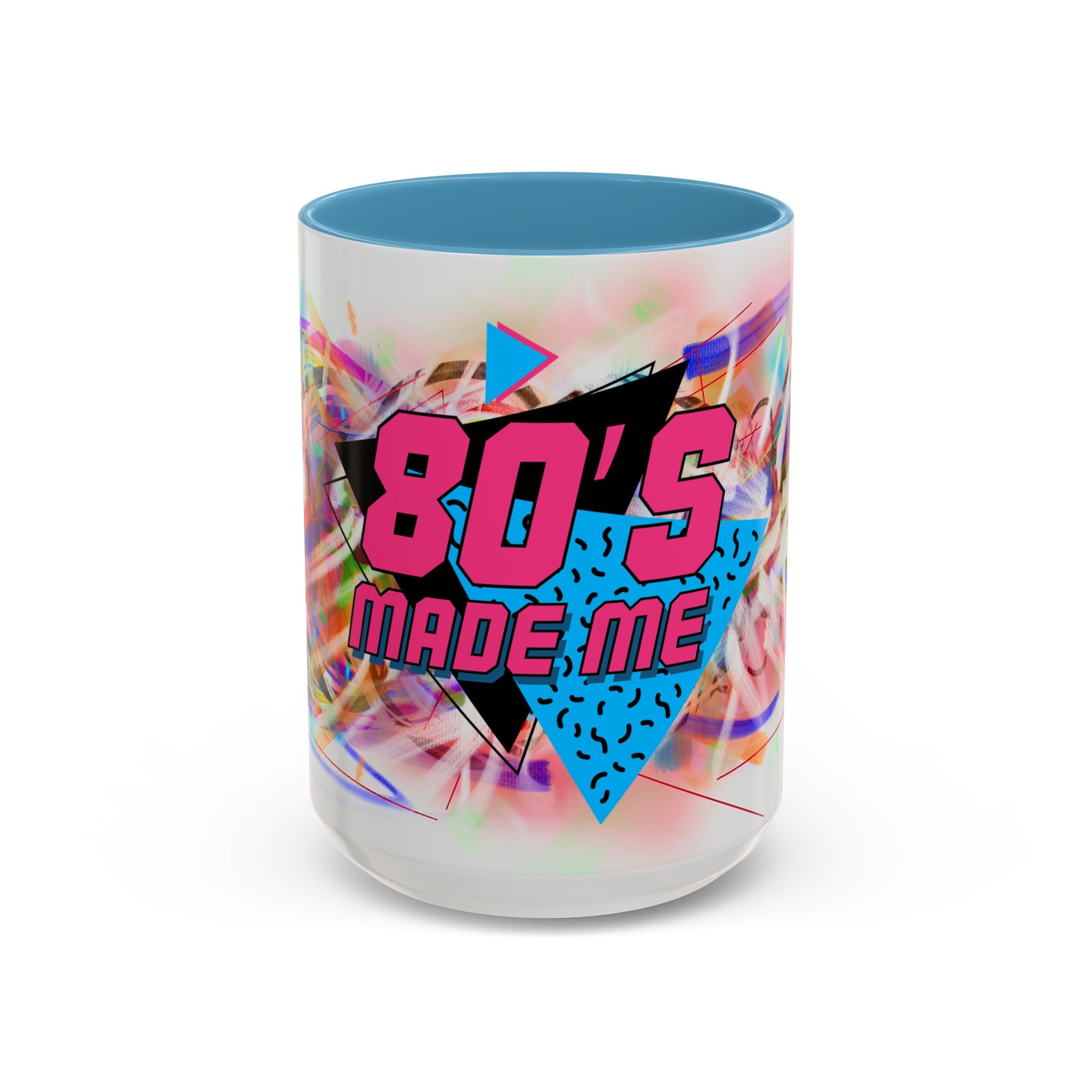80's Made Me Retro Accent Coffee Mug — 11/15oz 80s Neon Vintage Gift