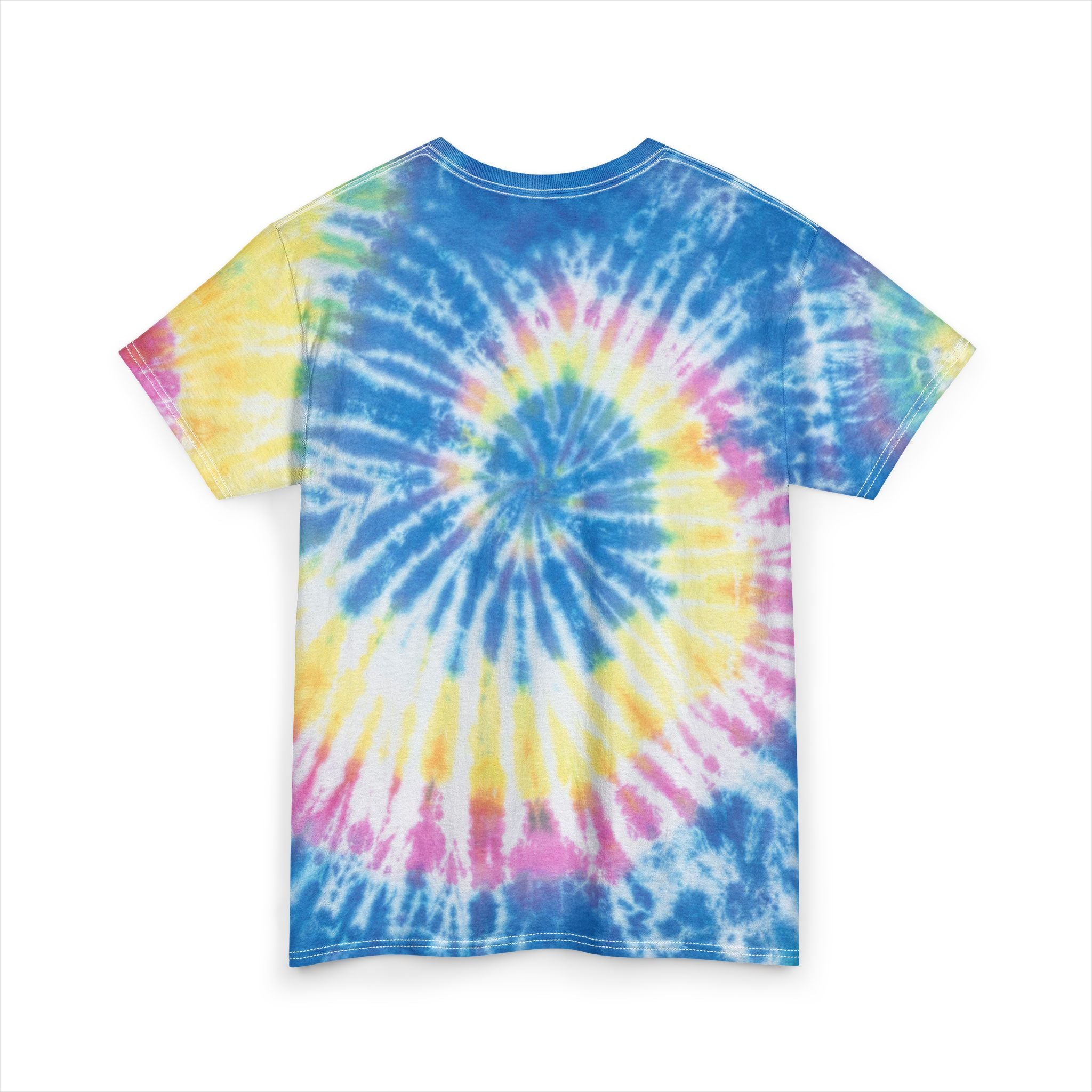 Beach Bound Tie-Dye Tee — Floral Hawaiian Graphic Cotton T-Shirt