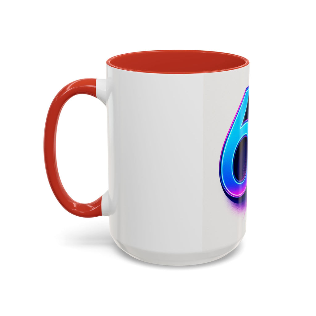 Accent Coffee Mug — Numbers 6 & 7 Kids Design (11/15 oz)