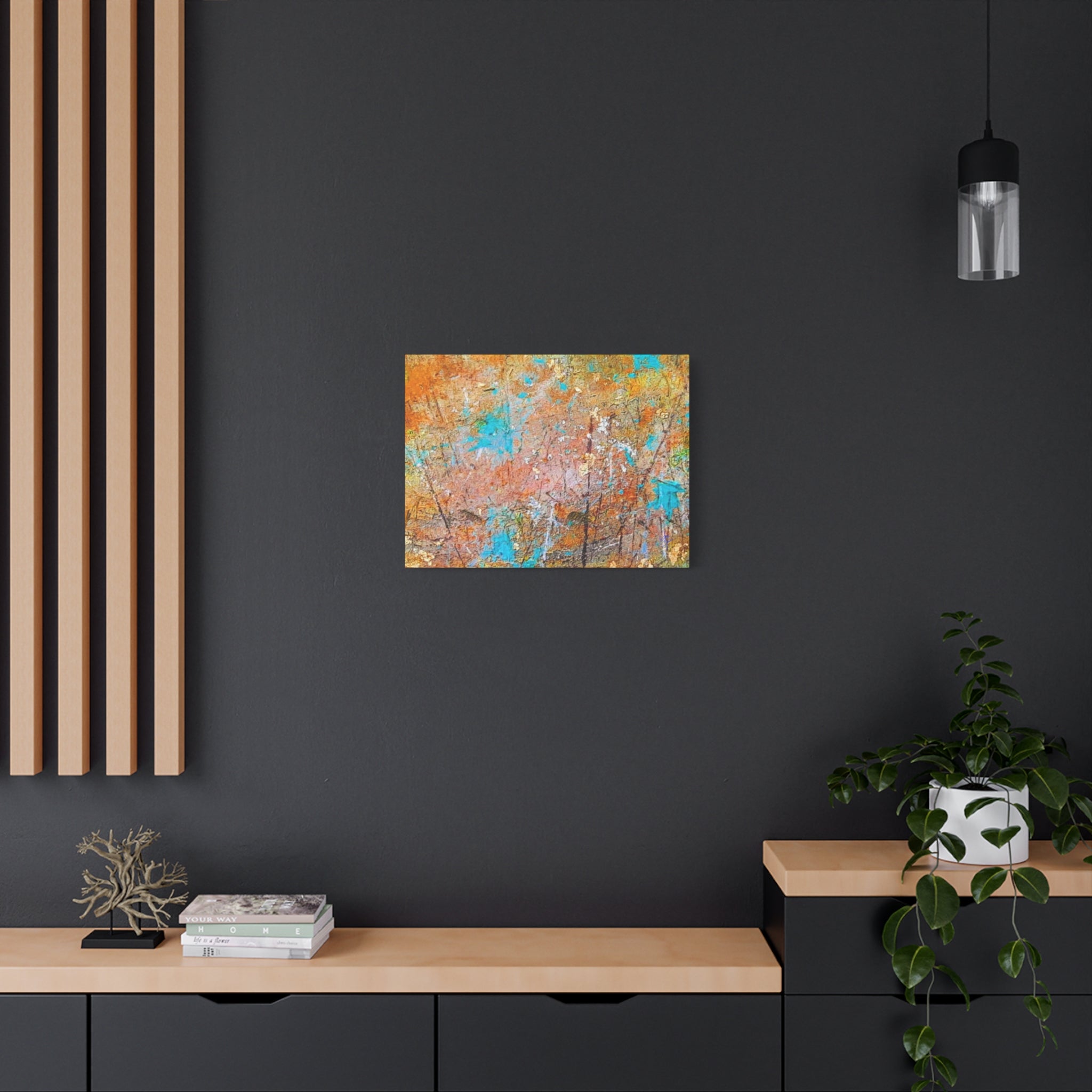 Matte Canvas Wall Art — 'Walk in the Woods' Abstract by Angie Jones (Stretched 1.25")