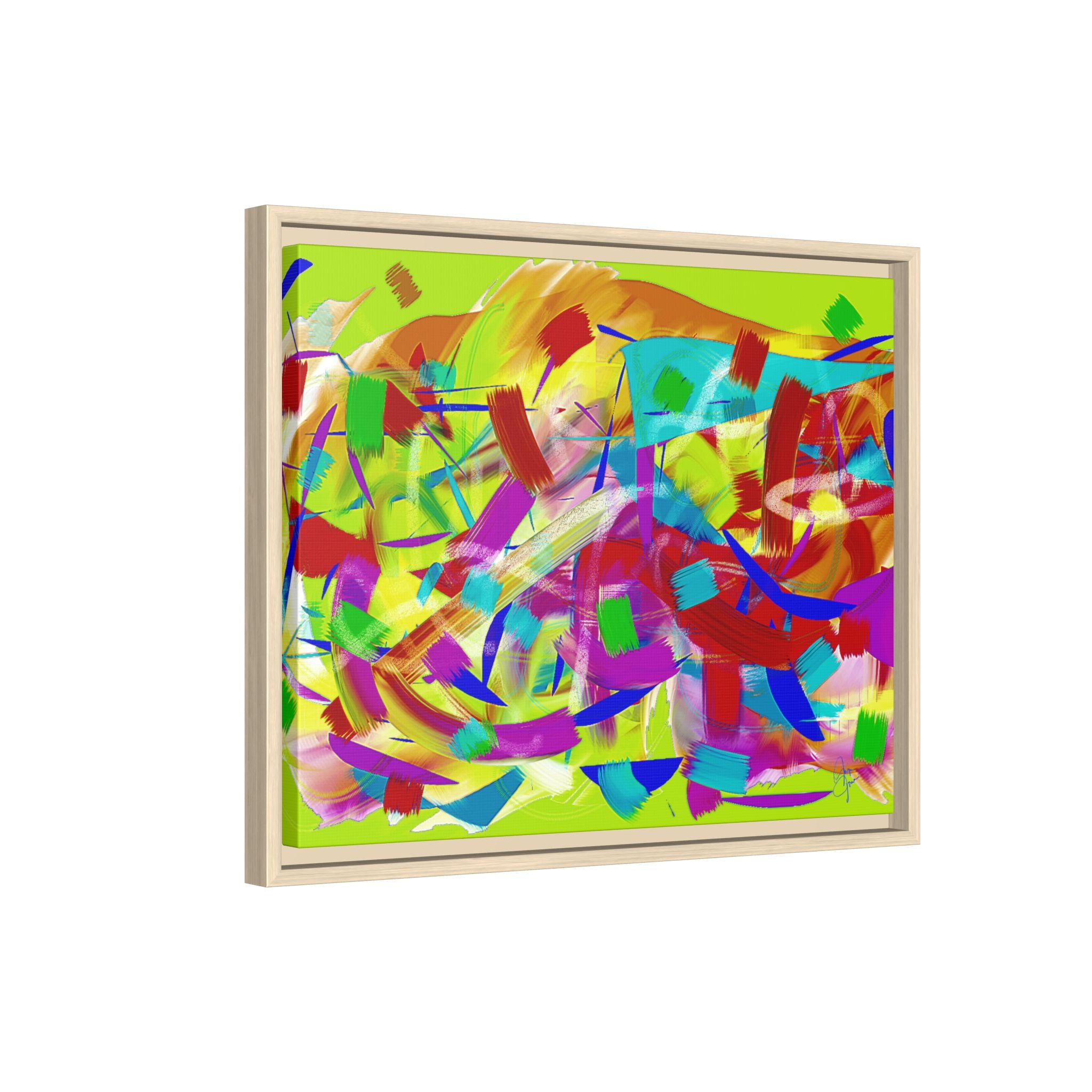 Matte Canvas, Framed (Multi-color)
